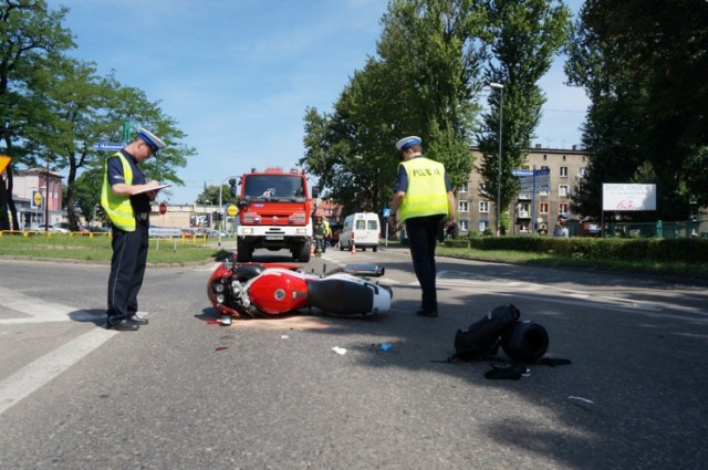 Wypadek motocyklistów w Zabrzu