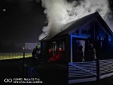 Pożar domu pokazowego 3Q w Prochowicach. Zobaczcie zdjęcia