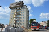 Lębork. Pożar w najwyższym budynku w mieście. [WIDEO,ZDJĘCIA]