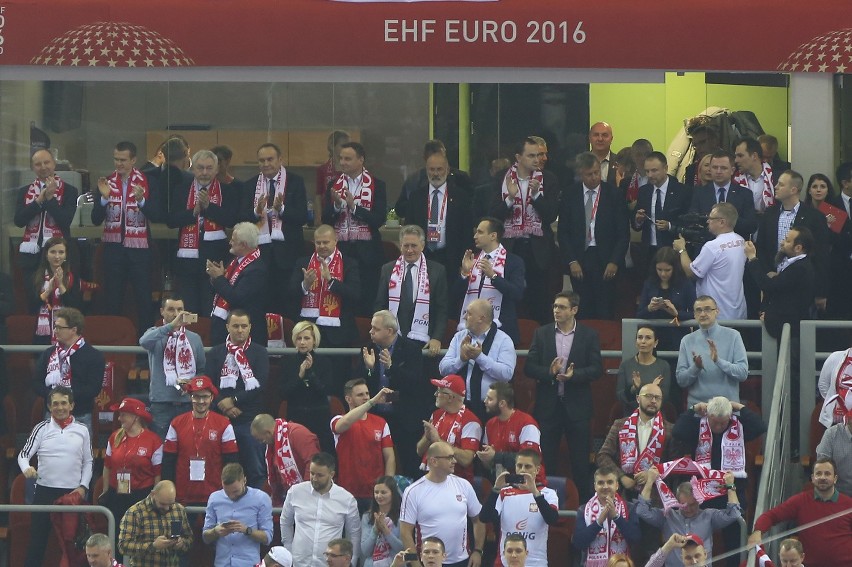 Euro 2016 w piłce ręcznej w Krakowie. VIP-y na trybunach! [ZDJĘCIA]