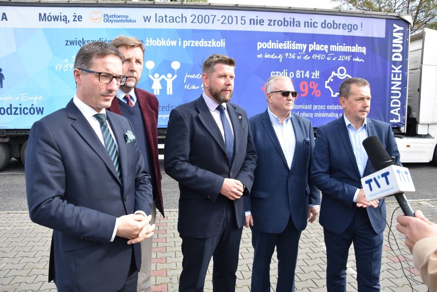 Wybory 2019: "Ładunek Dumy" prezentowała dziś KO w Rybniku