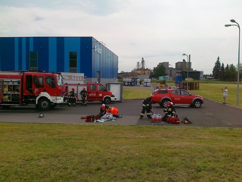 Śrem: straż pożarna w BASF ćwiczyła walkę ze skażeniem...