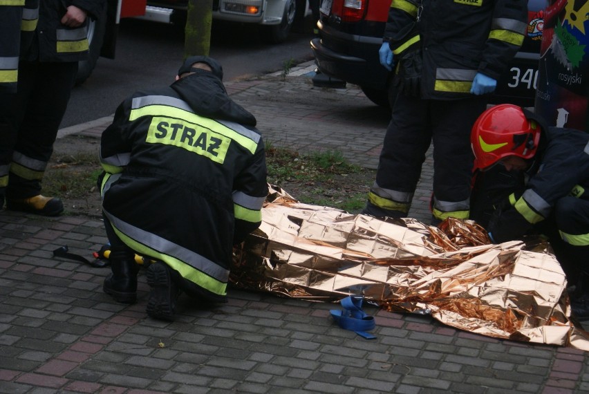 Wypadek w Kaliszu. Potrącenie pieszego na Sukienniczej