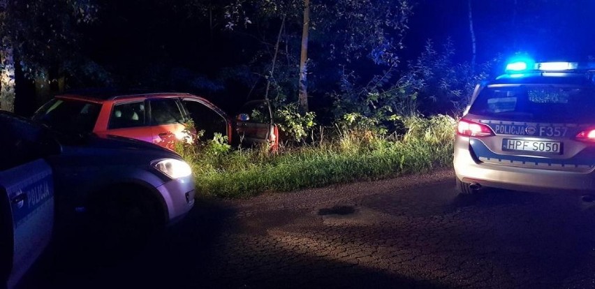 Napaść na policjantów podczas próby zatrzymania na drodze Regnów - Sadkowice [ZDJĘCIA]