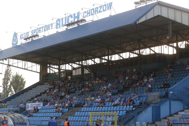 Kibice na meczu Ruch Chorzów - MKS Kluczbork