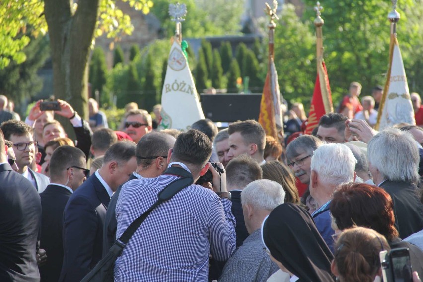 Prezydent Andrzej Duda w Międzychodzie (29.04.2019).