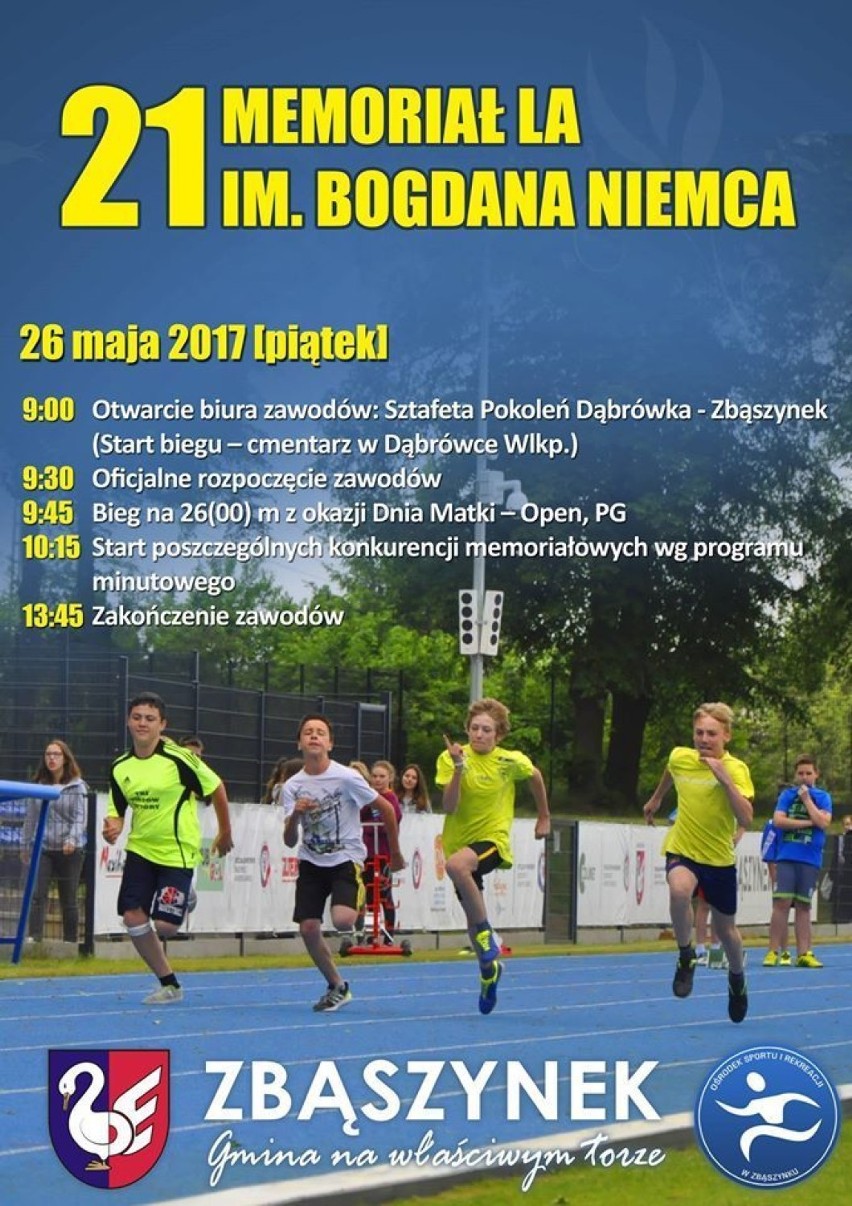 Zbąszynek -  21. Memoriał Lekkoatletyczny im. Bogdana Niemca