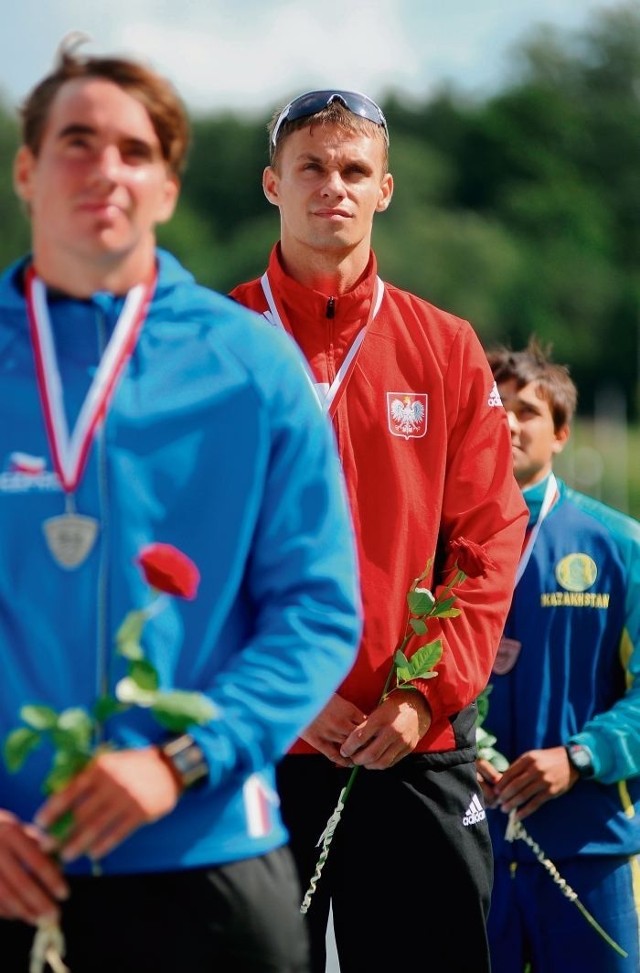 Kanadyjkarz Tomasz Kaczor wywalczył złoty medal na 1000 m oraz srebrny krążek na 500 m