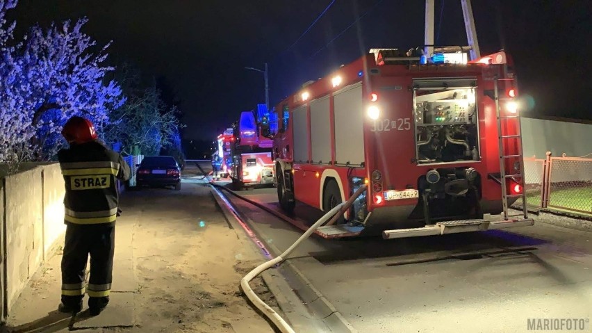Wielki pożar w Górkach pod Opolem. Płonął dwukondygnacyjny dom [ZDJĘCIA]