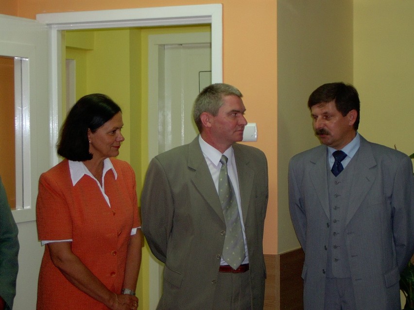 2002 rok - Jan Szafranek w trakcie jednego ze służboych spotkań