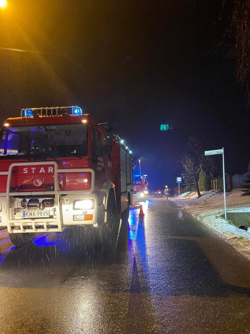 Pożar domu przy ul. Nowy Świat w Gierałtowicach