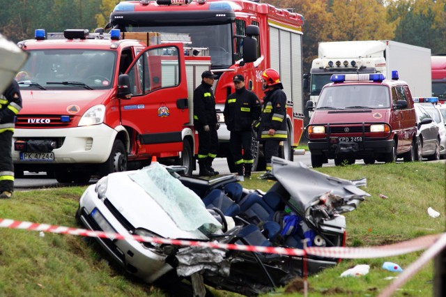 Wypadek w Prażuchach Nowych pod Kaliszem