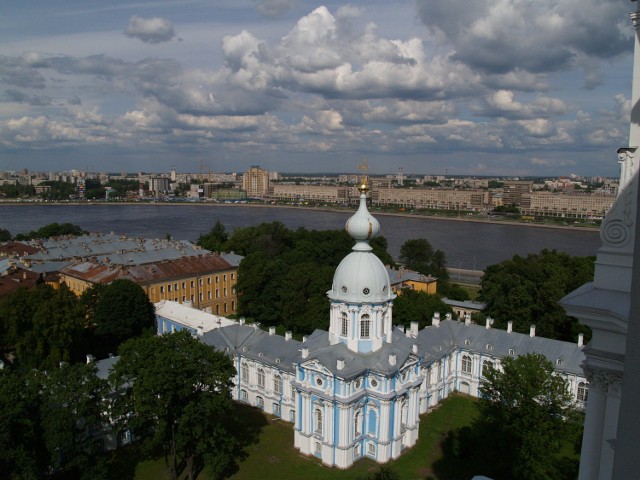 Panorama miasta z Katedry Smolnej.