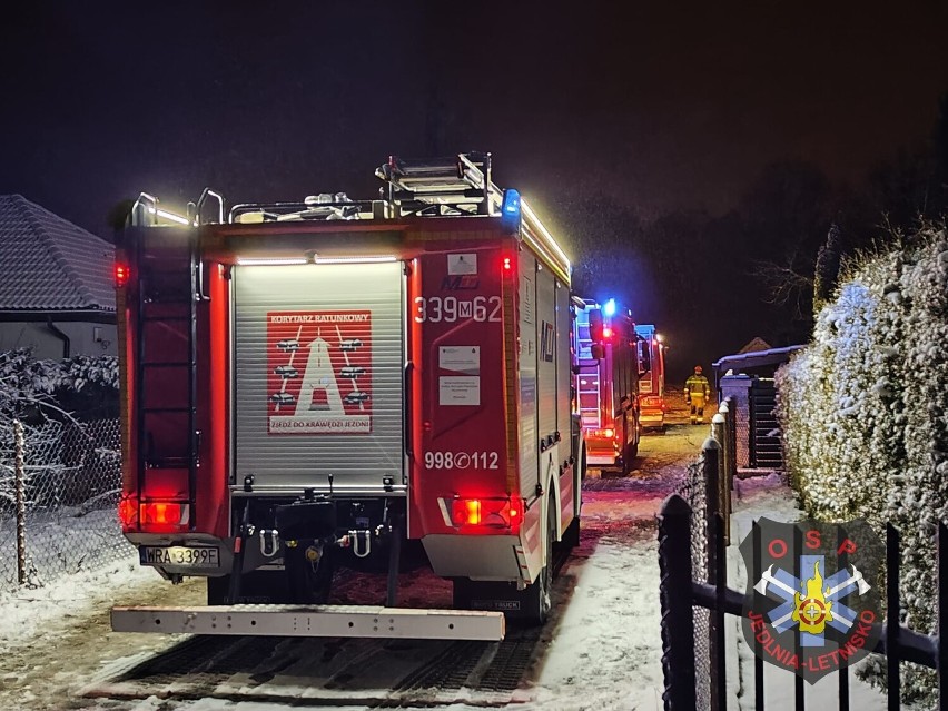 Pożar garażu przy ulicy Gierymskich w Radomiu.