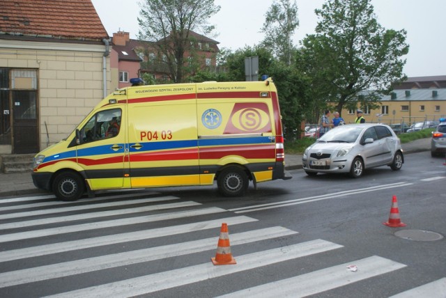 Motocyklista został potrącony na ulicy Stawiszyńskiej w Kaliszu