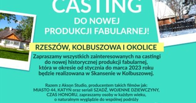 Na casting mogą przyjść panowie i panie w każdym wieku oraz dzieci