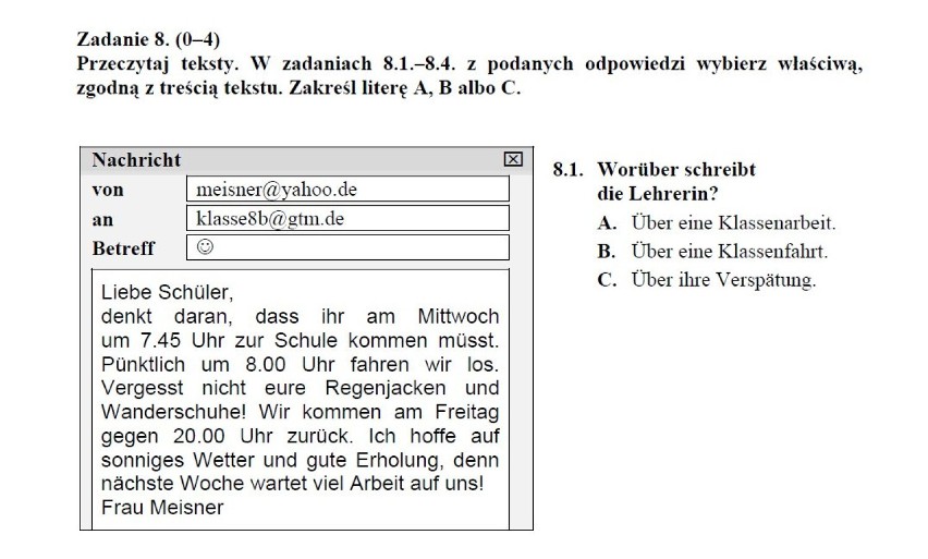 25 kwietnia uczniowie napiszą EGZAMIN GIMNAZJALNY 2013 z...