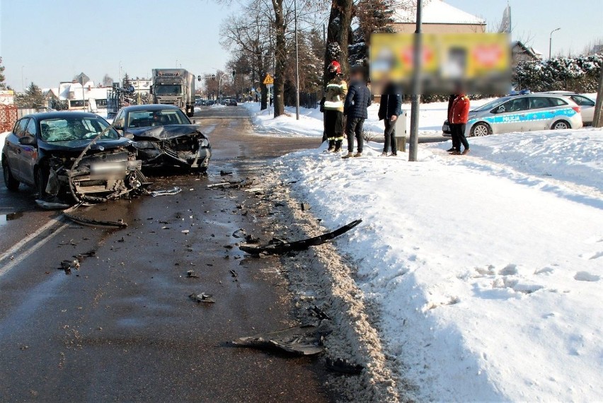 Policja pracowała na miejscu wypadku na Suchostrzygach w Tczewie
