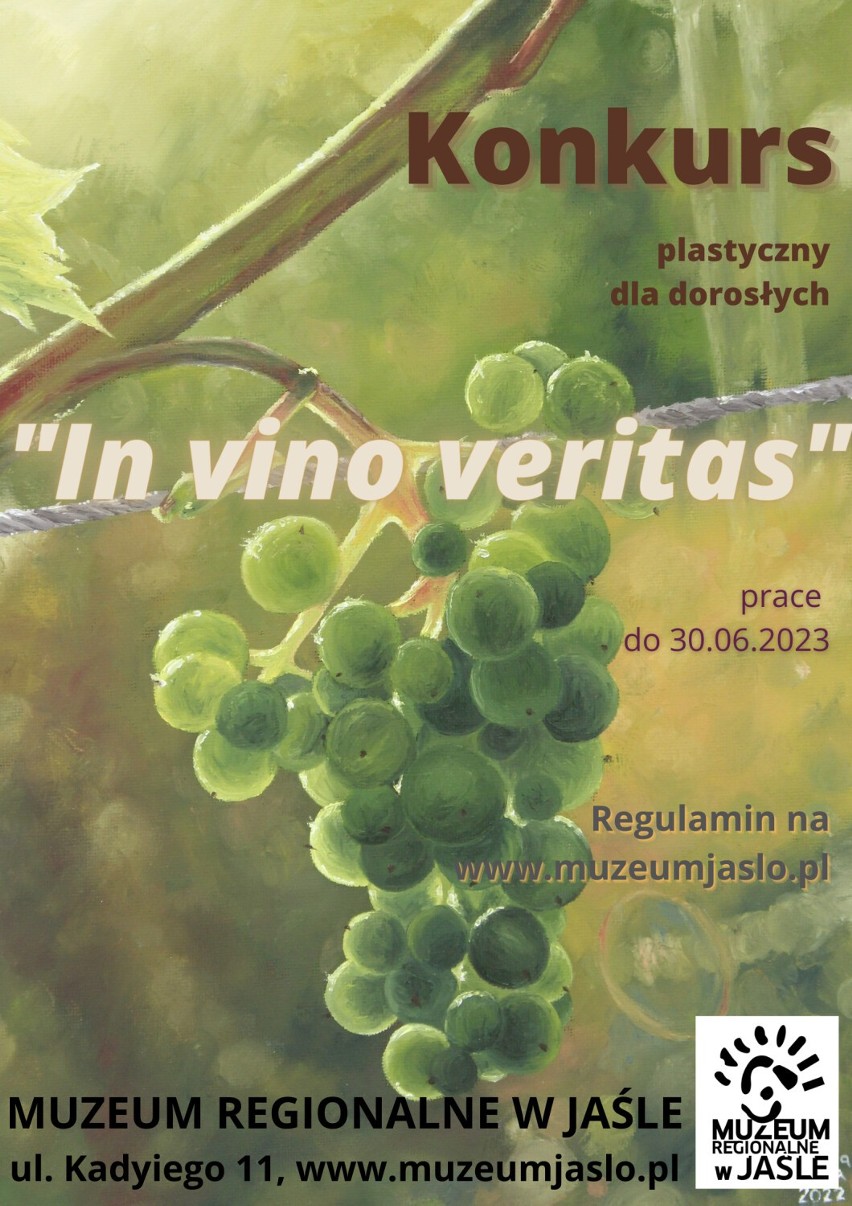 Konkurs plastyczny „In vino veritas” organizowany przez Muzeum Regionalne w Jaśle