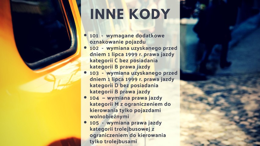 Inne kody mogą także oznaczać konieczność dodatkowego...