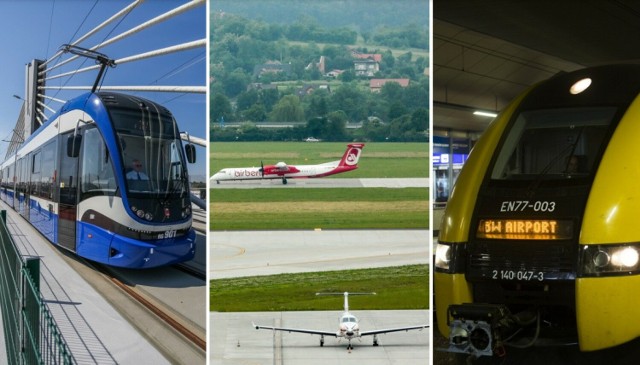 Na lotnisko w Balicach można dojechać z Krakowa pociągiem. Są pomysły, żeby jeździł tam też tramwaj.