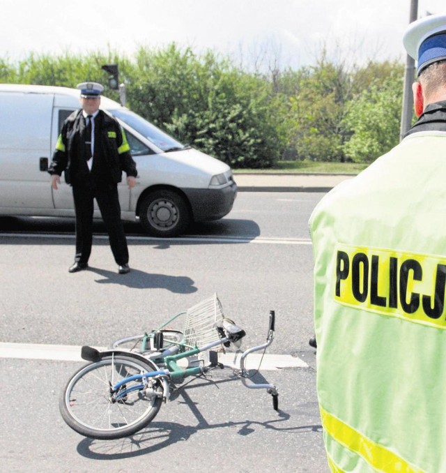 w ubiegłym roku 23 wypadki spowodowali rowerzyści