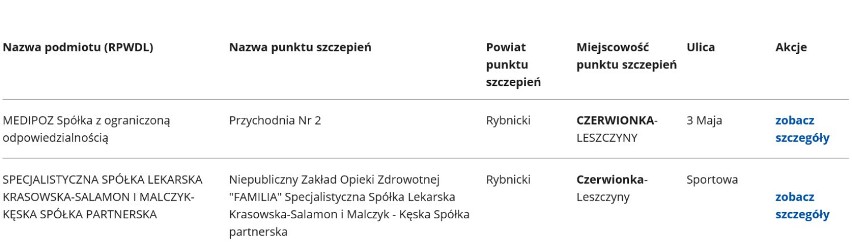 Gdzie i jak zaszczepić się przeciw COVID-19: Rybnik, Czerwionka, Świerklany, Gaszowice i Jejkowice. Zapisy, lista punktów