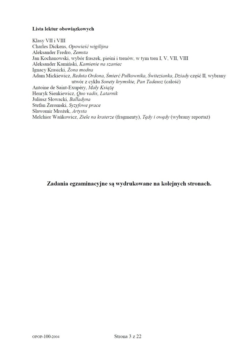 Egzamin ósmoklasisty z CKE 2020 polski. ARKUSZ i klucz odpowiedzi. Jakie tematy pojawiły się na teście z polskiego? 16.06.2020