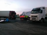 Wypadek na S8 koło Jadwigowa w powiecie tomaszowskim. Zginął kierowca tira