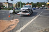 Wypadek w Poznaniu: Na rondzie Śródka zderzyły się 2 auta