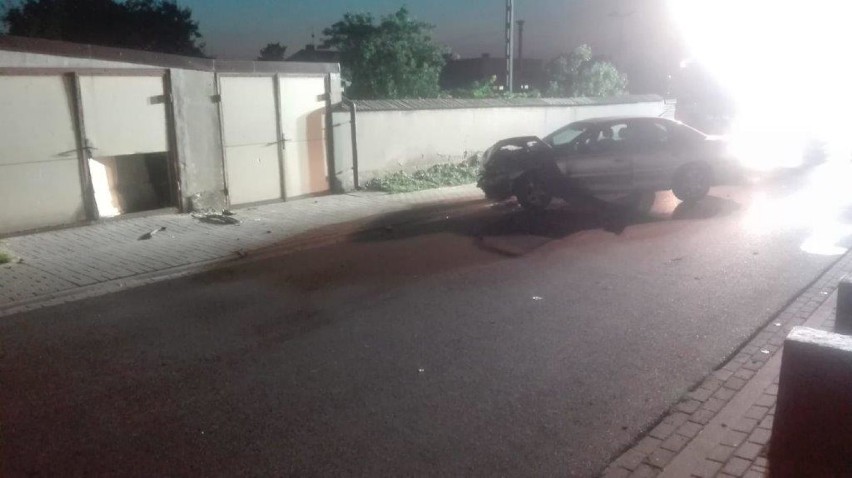 Zderzenie dwóch samochodów w Łeknie pod Wągrowcem