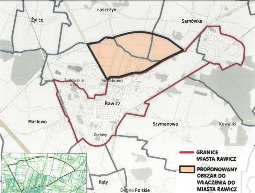 Rawicz. Sierakowo zostanie włączone do Rawicza? Miasto chce powiększyć swój obszar o tereny na Sierakowie i okolicy Dębna oraz Szymanowa