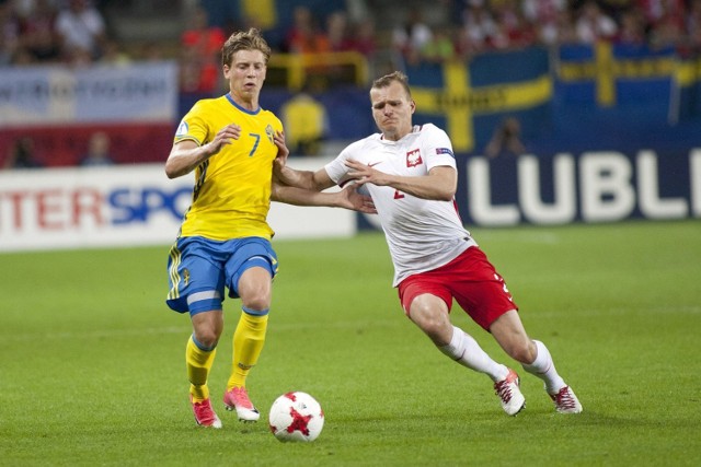 Paweł Jaroszyński w reprezentacji U-21 podczas mistrzostw Europy w 2017 r.