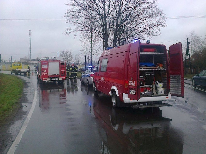 Wypadek w Opatówku na ulicy Turkowskiej