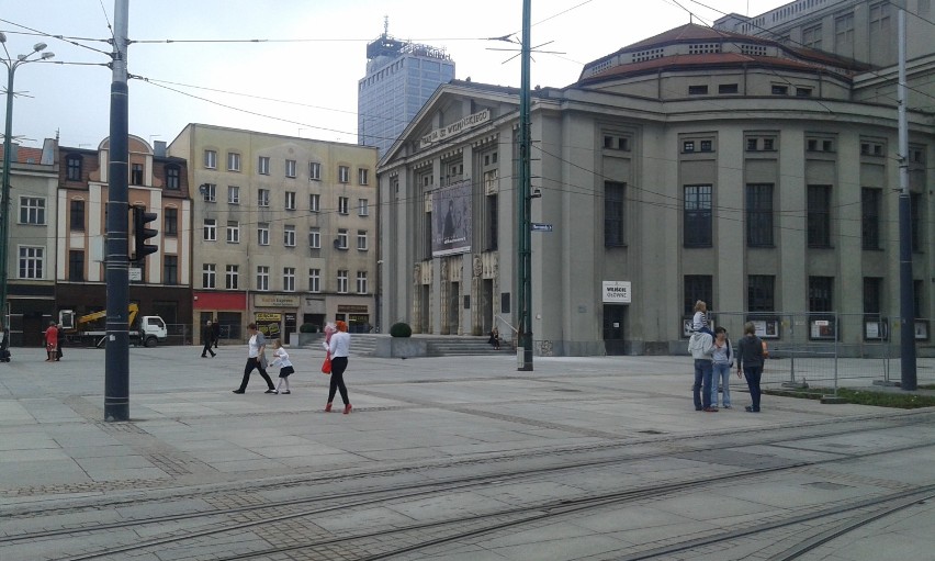 Przebudowa centrum Katowic - plac Teatralny