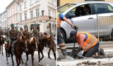 Zmiany w ruchu w Krakowie. W niedzielę wielka parada kawalerii, a remont na  ul. Lubicz przedłużony