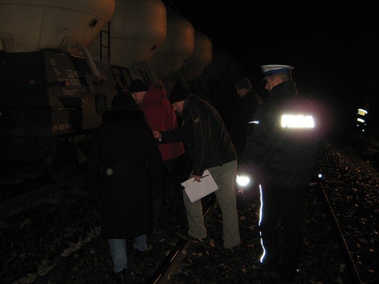 Wypadek kolejowy w Jarocinie