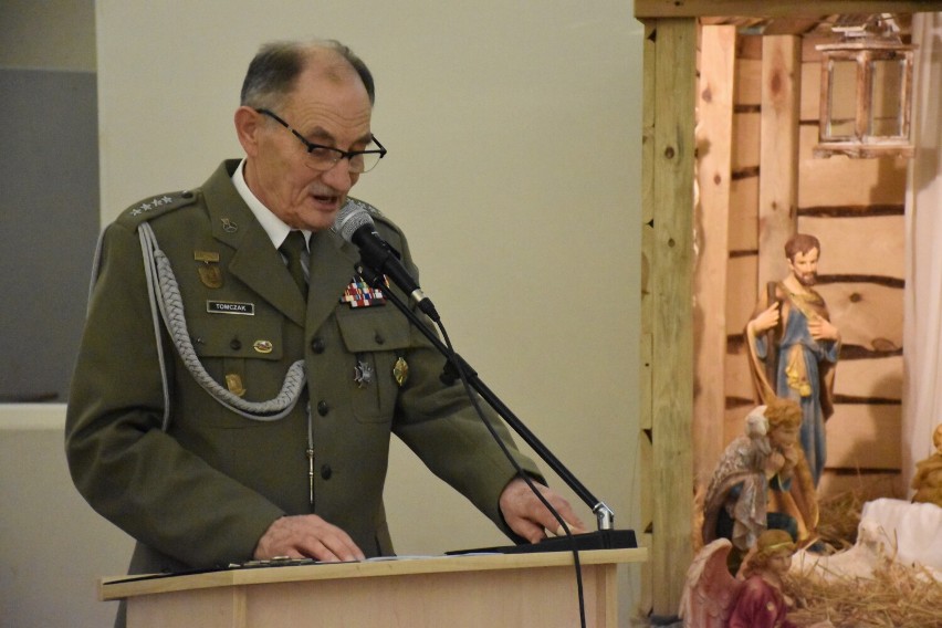 Spotkanie noworoczne członków Ligi Obrony Kraju i Związku Żołnierzy Wojska Polskiego w Pleszewie