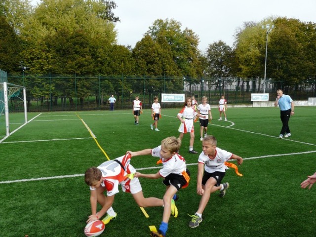 Orlikowa Liga Mistrzów 2014. Rugby tag w Poddębicach