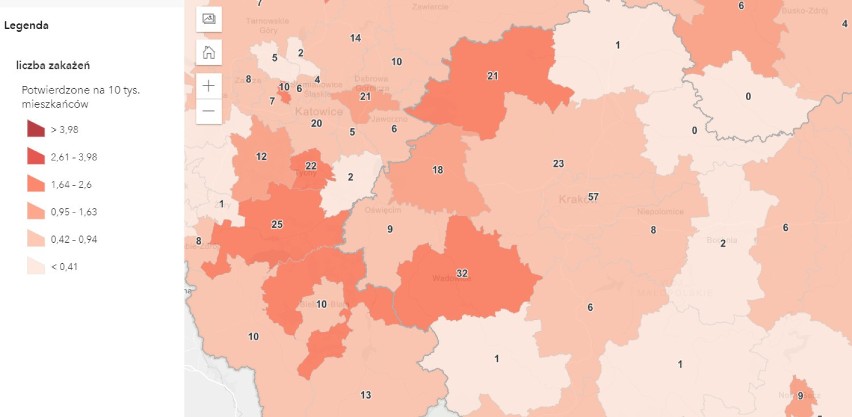 Małopolska zachodnia. 80 nowych przypadków zakażenia koronawirusem w regionie