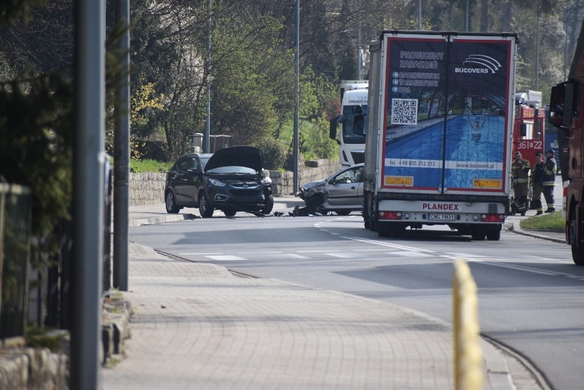 Wypadek na ulicy Chrobrego w Krośnie Odrzańskim.