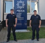 Piotrkowscy policjanci uratowali tonącego w rzece Strawie