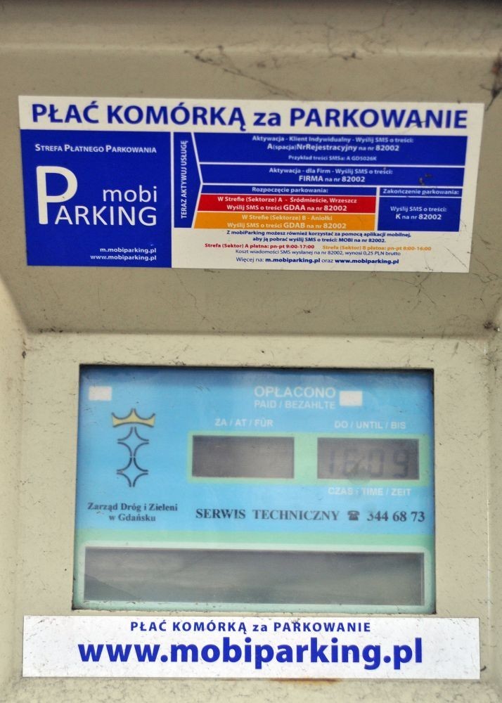 Możesz zapłacić za parkowanie wysyłając SMS-a. MobiParking - czy w Gdańsku korzystają?