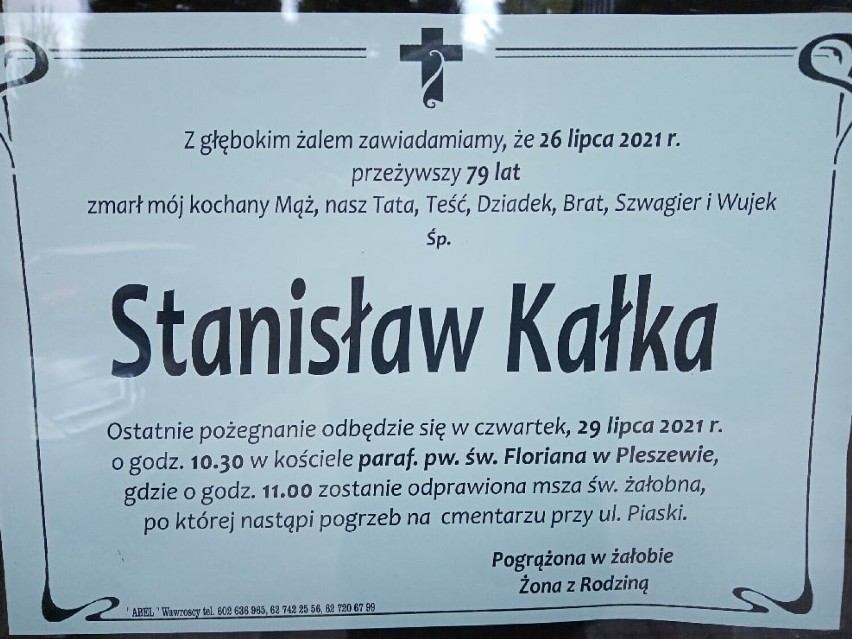 Zmarł Stanisław Kałka