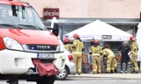 Malbork. Wypadek w centrum miasta. Na Rondzie Solidarności osobówka wjechała w skuter