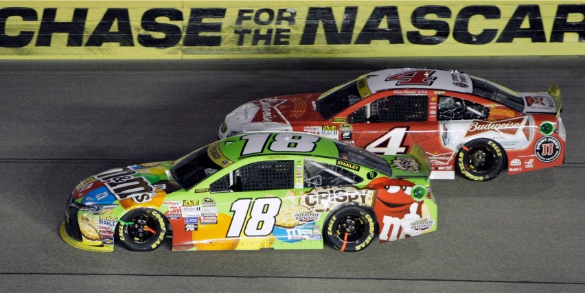 Tak triumfuje Kyle Busch, mistrz NASCAR