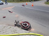 Wypadek w Nieborzynie -  Zderzenie motocykla z kombajnem 