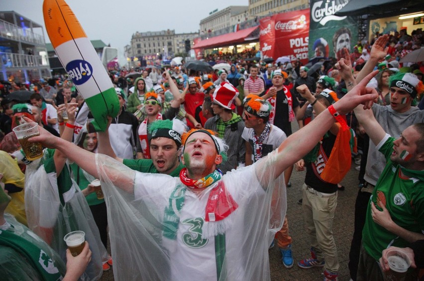 Euro 2012 Poznań: Mecz Irlandia - Chorwacja w Strefie Kibica [ZDJĘCIA, WIDEO]