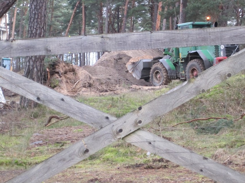 Trwają prace budowlane przygotowawcze do wyburzenia...