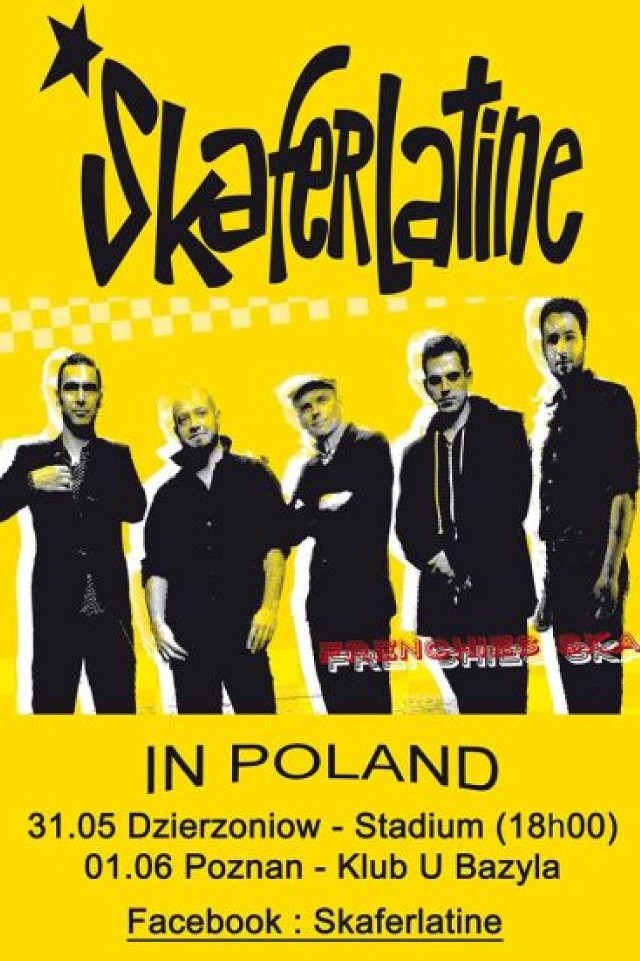 Koncert Skaferlatine



Skaferlatine powstali w 1991 roku w Metz we Francji. Szybko stali się jedną z czołowych europejskich grup nurtu ska i reggae. Wielokrotnie występowali w programach telewizyjnych RTL i France 3. Ostatni ich album to “Basta, Basta!”. Wśród tematów na nim poruszanych znalazły się m.in. francuskie próby nuklearne i ziele.

Muzyka wybija się z kanonu ska i zaskakuje swoim nowatorstwem. Pojawiają się elementy dancehall roots reggae.



Skaferlatine

Niedziela, 1 czerwca,  godz. 21:00
Bilety 35 zł



Koncerty w Poznaniu - Koncertowy czerwiec w Klubie u Bazyla